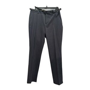 Calvin Klein Essential skinny pant. Dark gray w/black belt/silver buckle 10 x 32